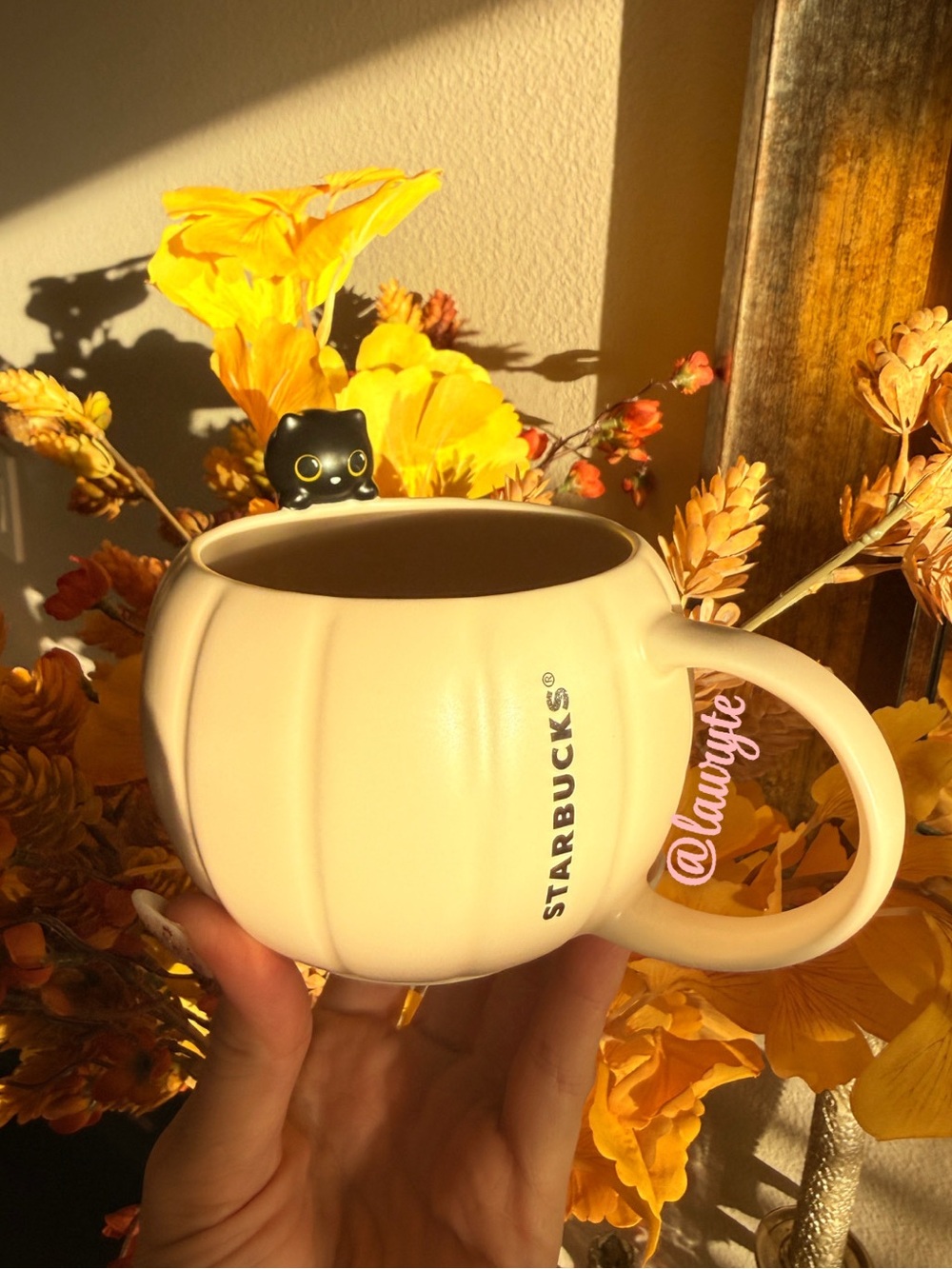 Starbucks 2026 Halloween Black Cat On White Ceramic Mug